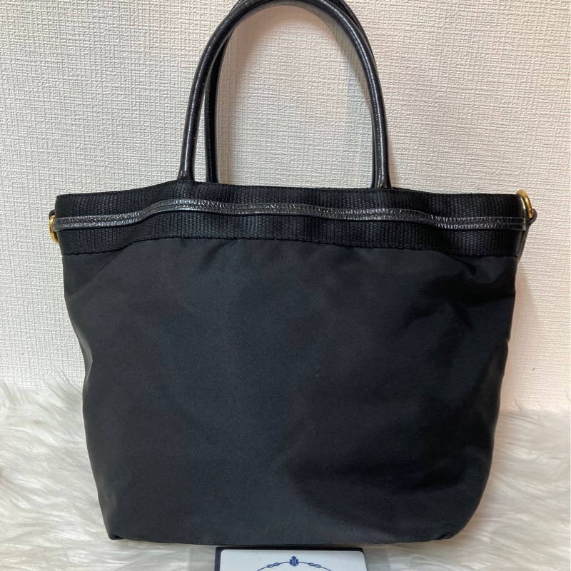 Prada 刺繡花紋手提包(附保卡)-2