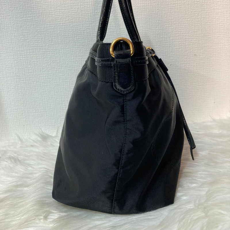 Prada 刺繡花紋手提包(附保卡)-3