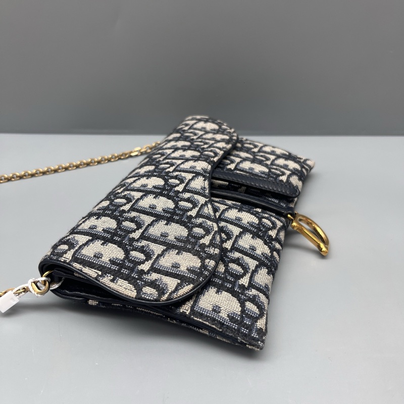 Dior 97新 老花刺繡二合一woc鏈條包 尺寸18*11-3