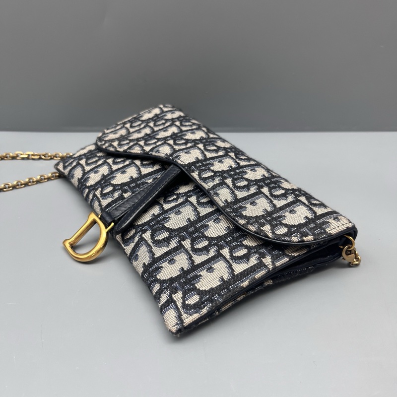 Dior 97新 老花刺繡二合一woc鏈條包 尺寸18*11-4