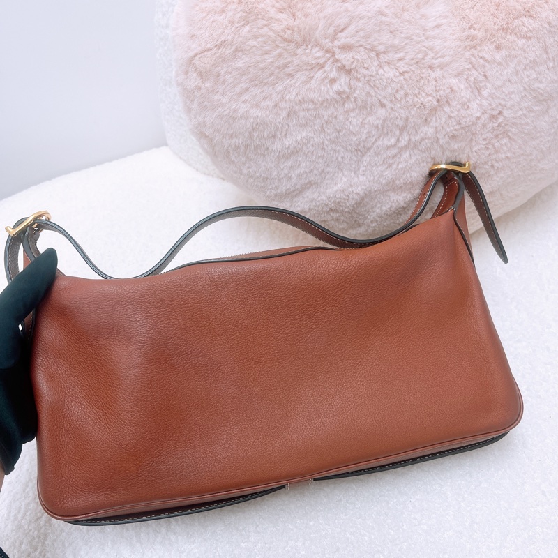 Celine romy 棕色中號肩背包-2