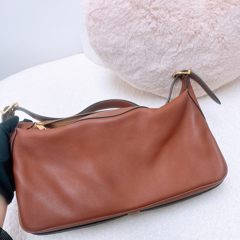 Celine romy 棕色中號肩背包-7