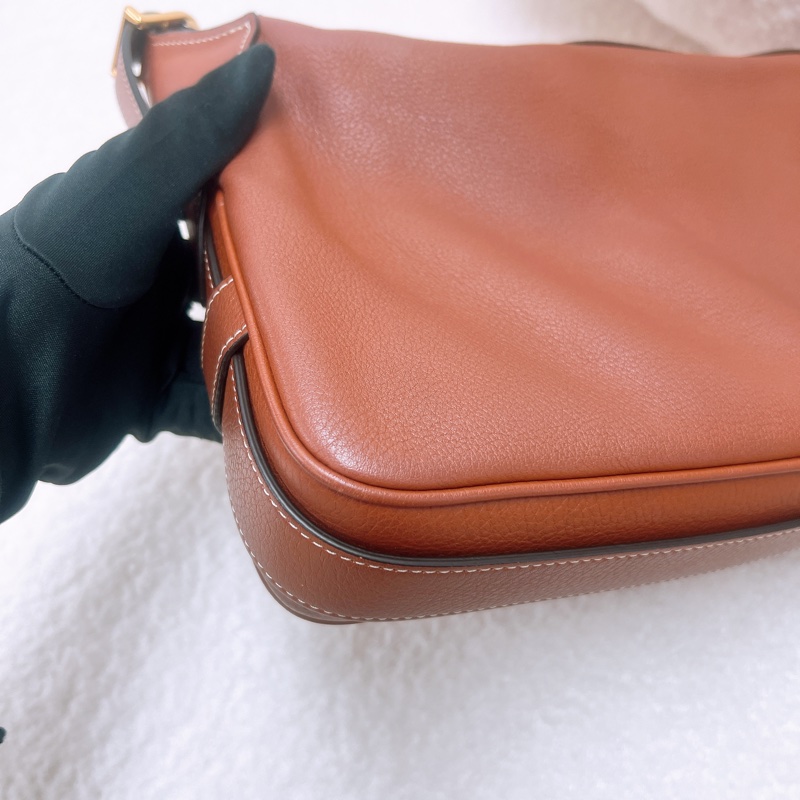 Celine romy 棕色中號肩背包-8