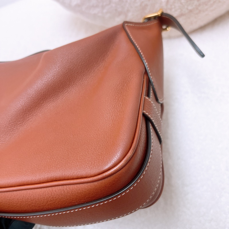 Celine romy 棕色中號肩背包-9