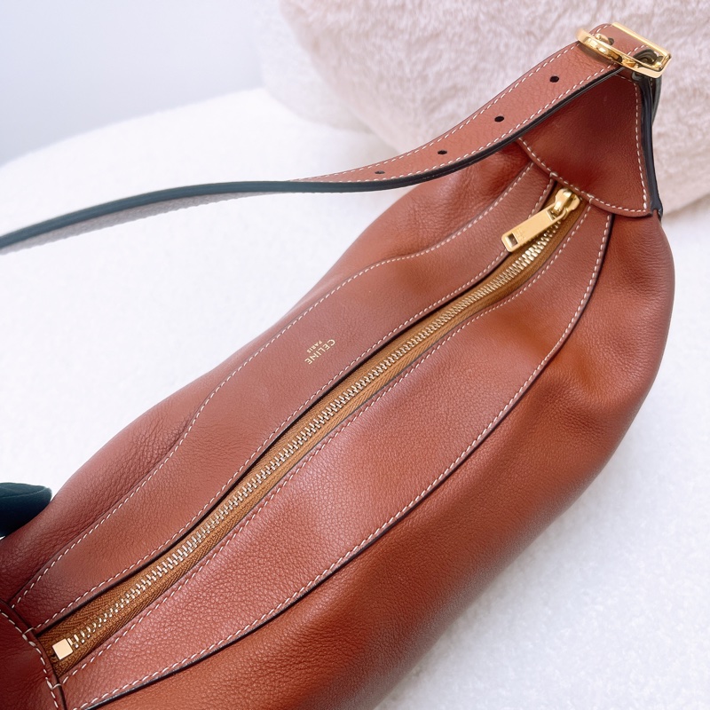 Celine romy 棕色中號肩背包-11