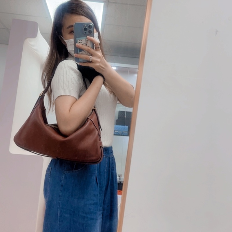 Celine romy 棕色中號肩背包-13