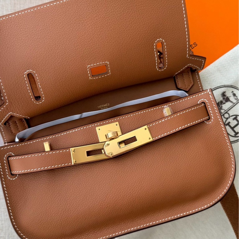Hermes mini吉普賽金棕金 全新閒置配件齊全帶購證-3