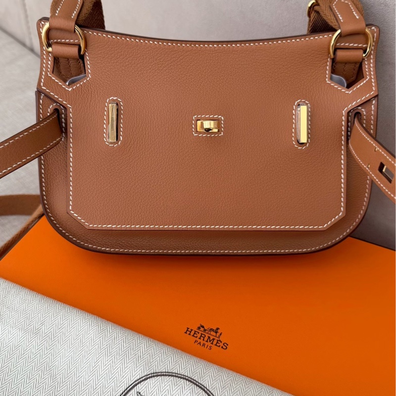 Hermes mini吉普賽金棕金 全新閒置配件齊全帶購證-6