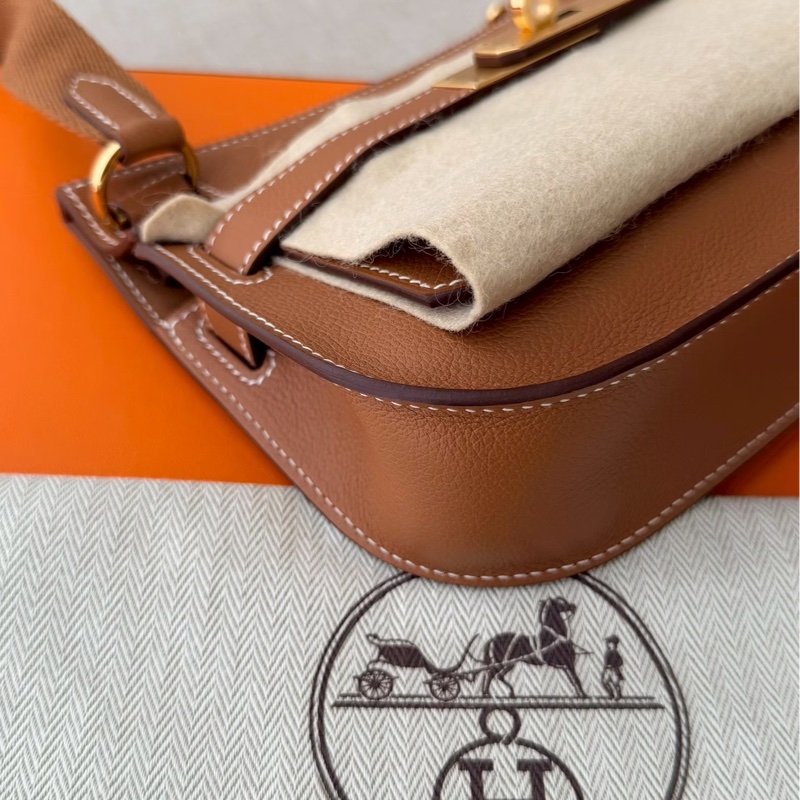 Hermes mini吉普賽金棕金 全新閒置配件齊全帶購證-8