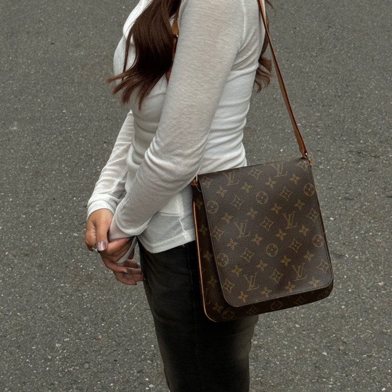 (99新閒置) LV 經典老花 王菲包 肩背斜背包 【專櫃10.3萬】-2