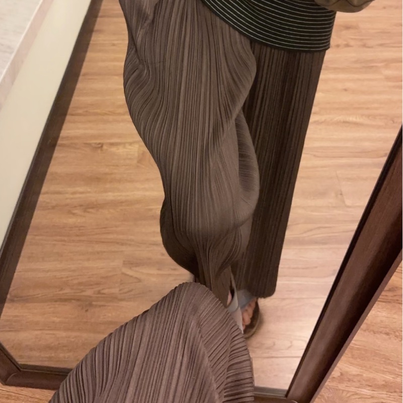 三宅ㄧ生 Issey Miyake 咖啡色限量褲子 #3-2