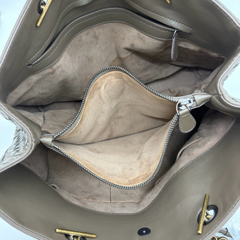 「JL精品代購」bottega veneta BV大象灰編織鏈條單肩托特包-14