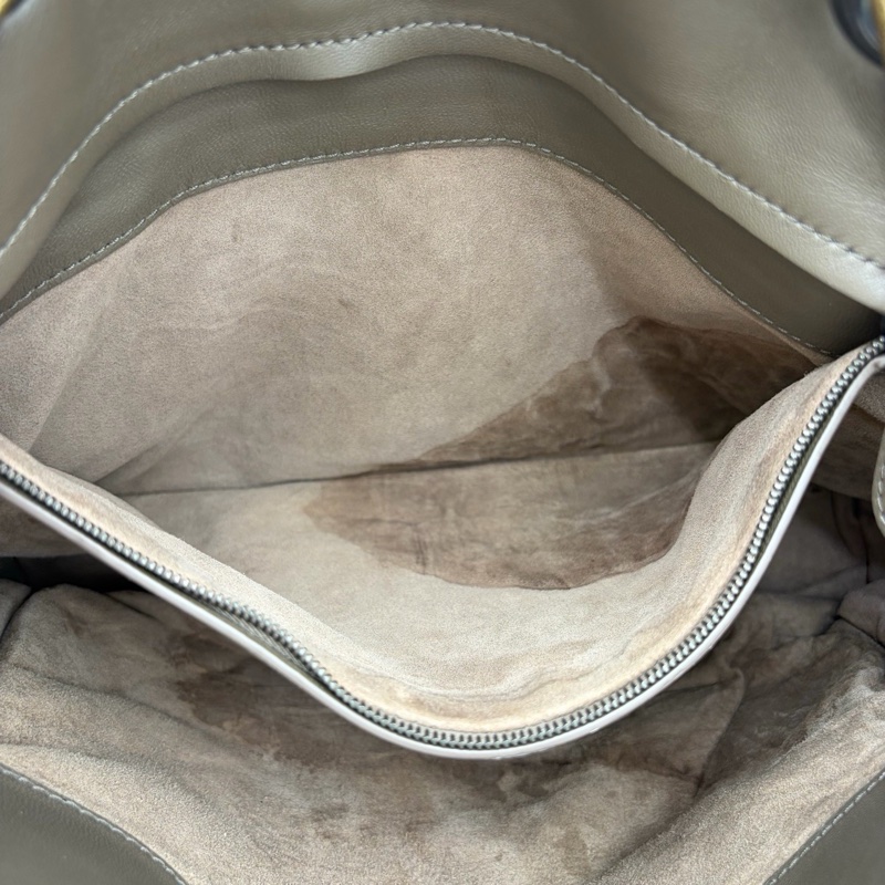 「JL精品代購」bottega veneta BV大象灰編織鏈條單肩托特包-16