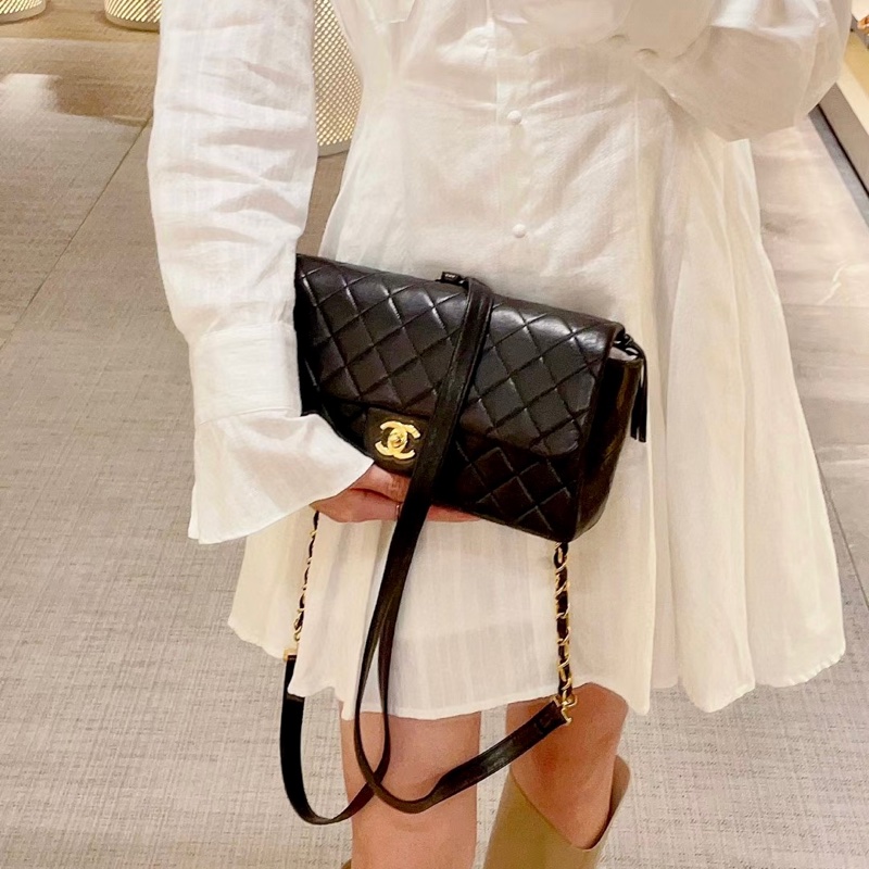 ChanelVintage cf雙肩後背包-0