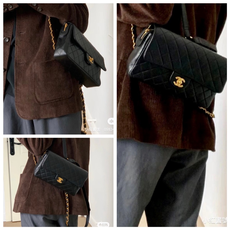 ChanelVintage cf雙肩後背包-2