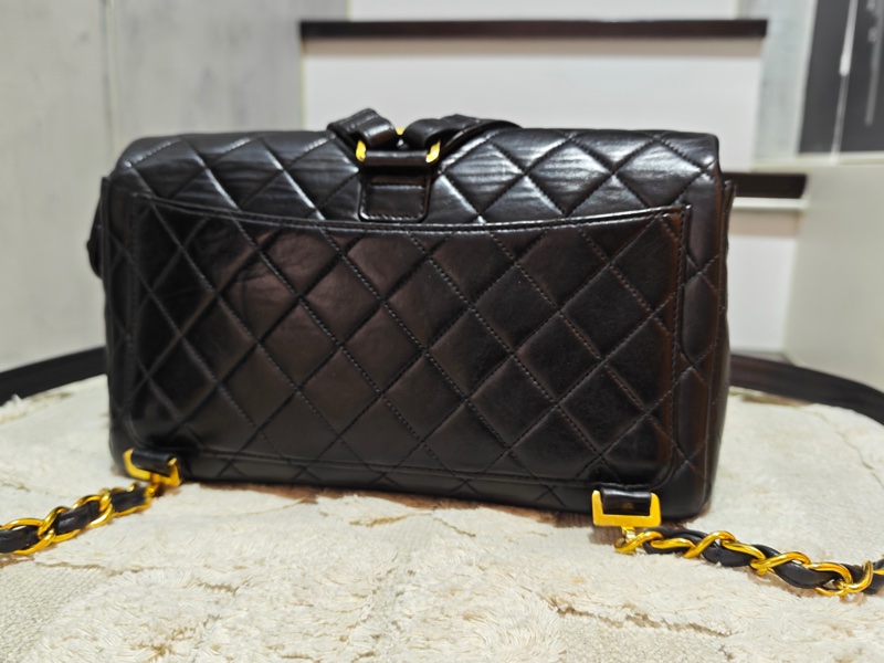 ChanelVintage cf雙肩後背包-5