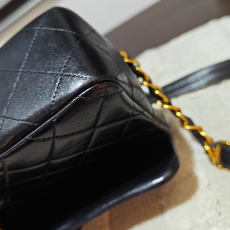 ChanelVintage cf雙肩後背包-11