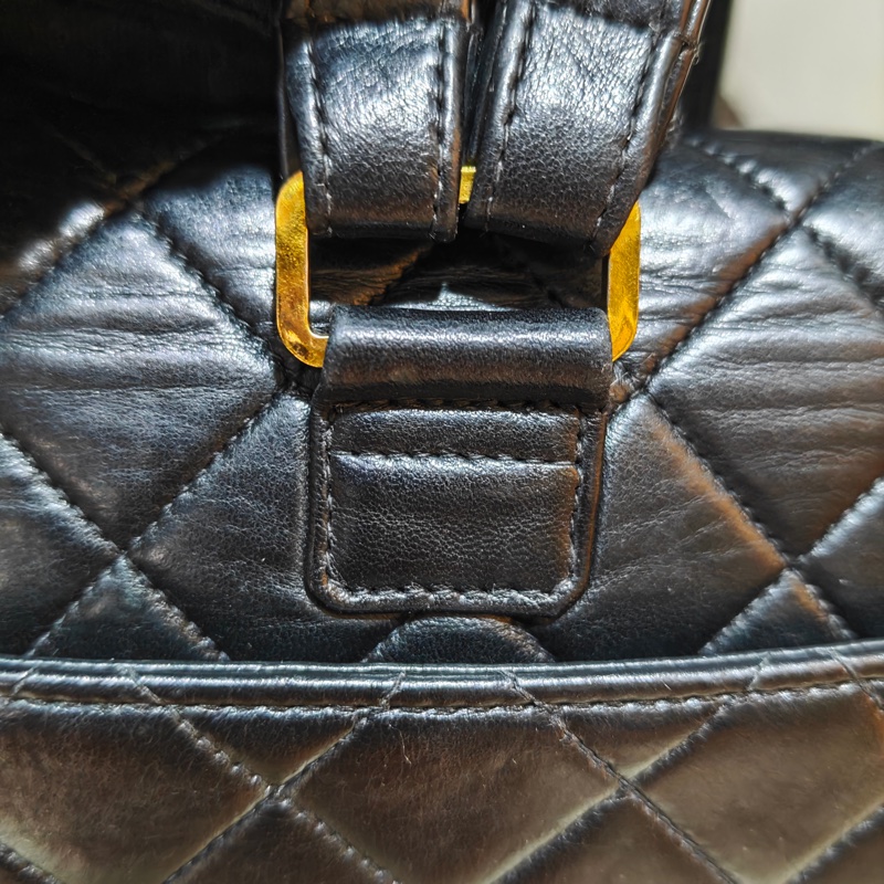 ChanelVintage cf雙肩後背包-13