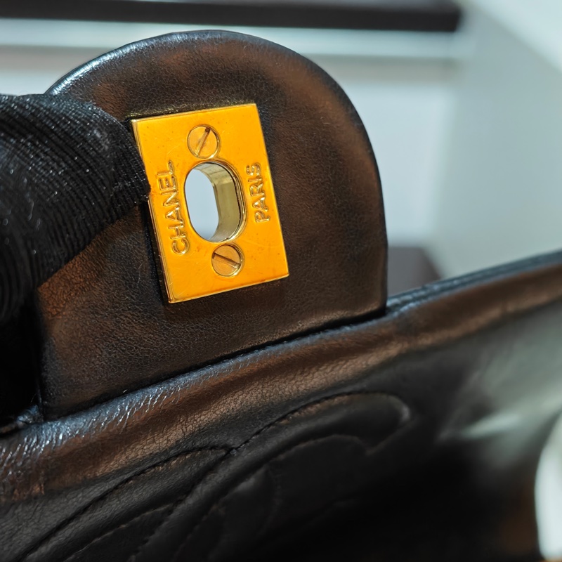 ChanelVintage cf雙肩後背包-16