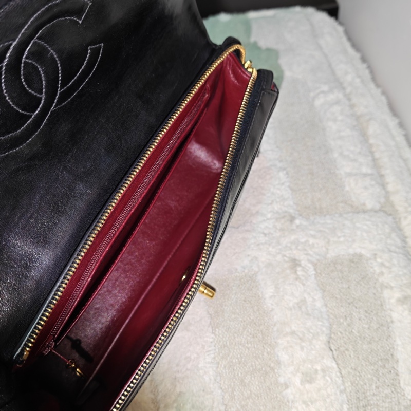 ChanelVintage cf雙肩後背包-21