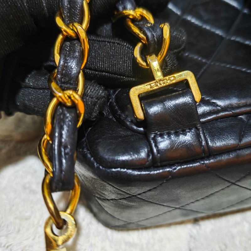 ChanelVintage cf雙肩後背包-30