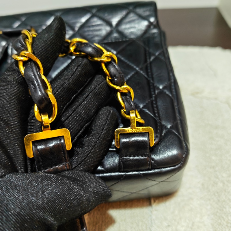 ChanelVintage cf雙肩後背包-31