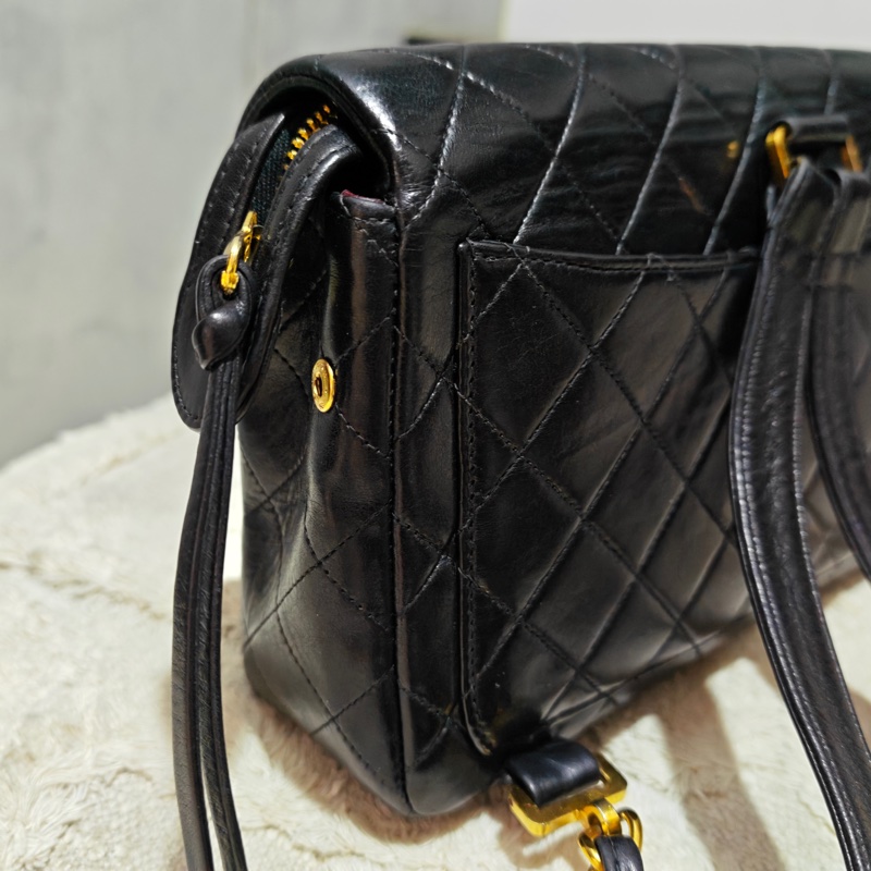 ChanelVintage cf雙肩後背包-42