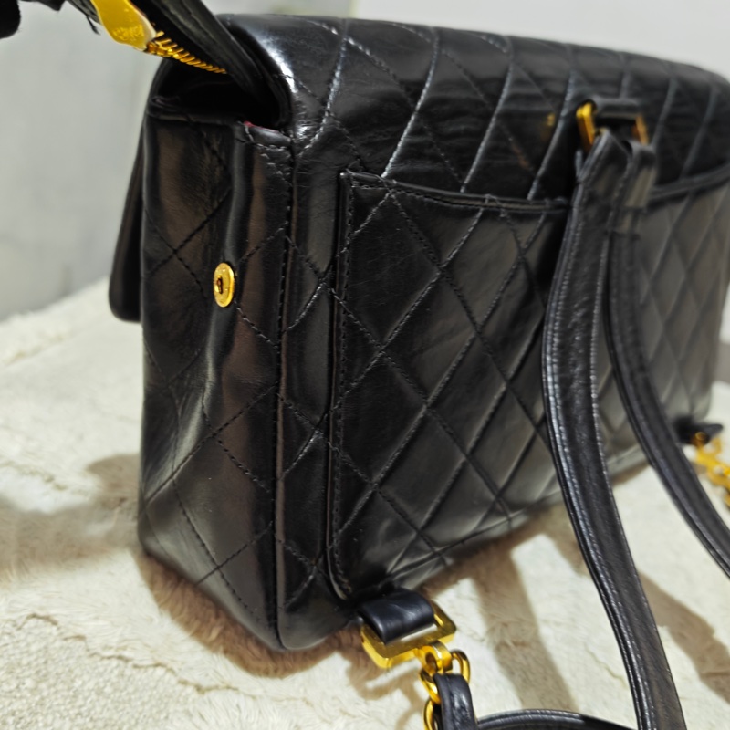 ChanelVintage cf雙肩後背包-43