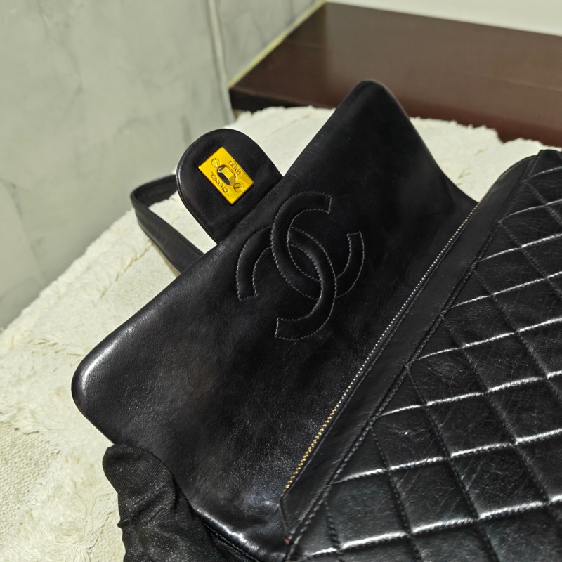 ChanelVintage cf雙肩後背包-46