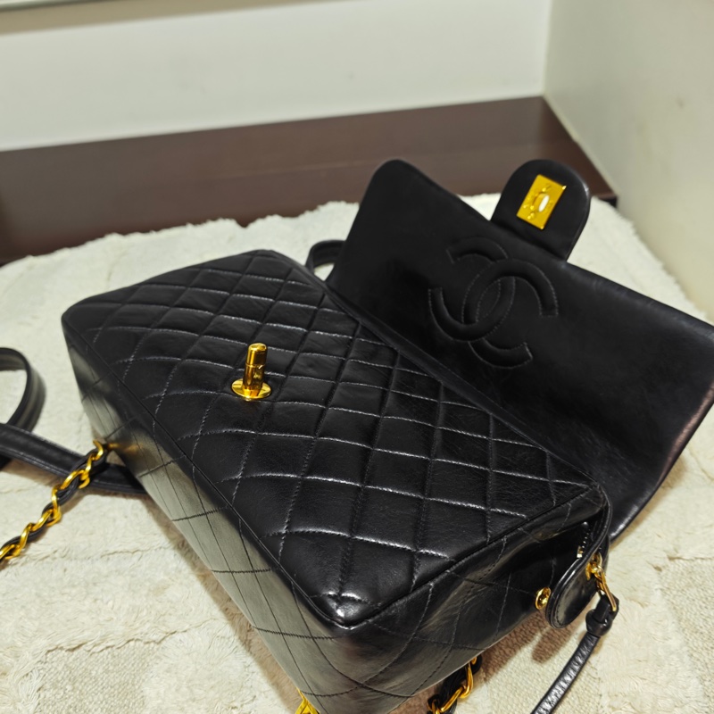 ChanelVintage cf雙肩後背包-48