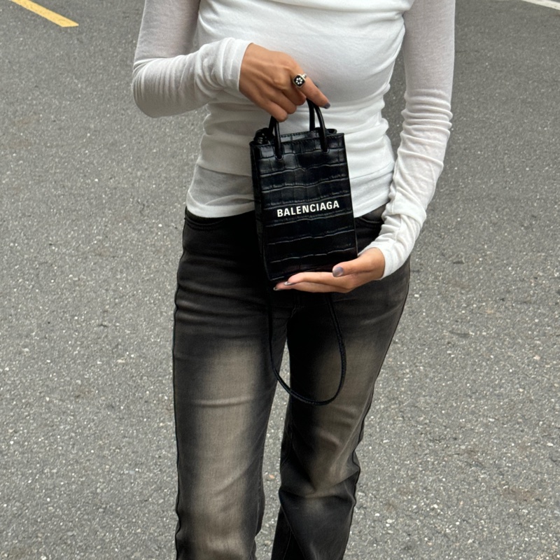 （全新閒置🎁） Balenciaga 巴黎世家 鱷魚紋 斜背包 （專櫃53,000）-5