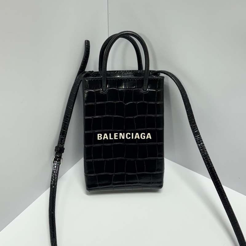 （全新閒置🎁） Balenciaga 巴黎世家 鱷魚紋 斜背包 （專櫃53,000）-10