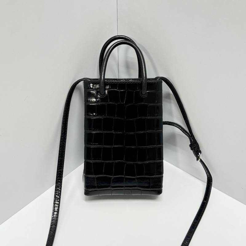 （全新閒置🎁） Balenciaga 巴黎世家 鱷魚紋 斜背包 （專櫃53,000）-11