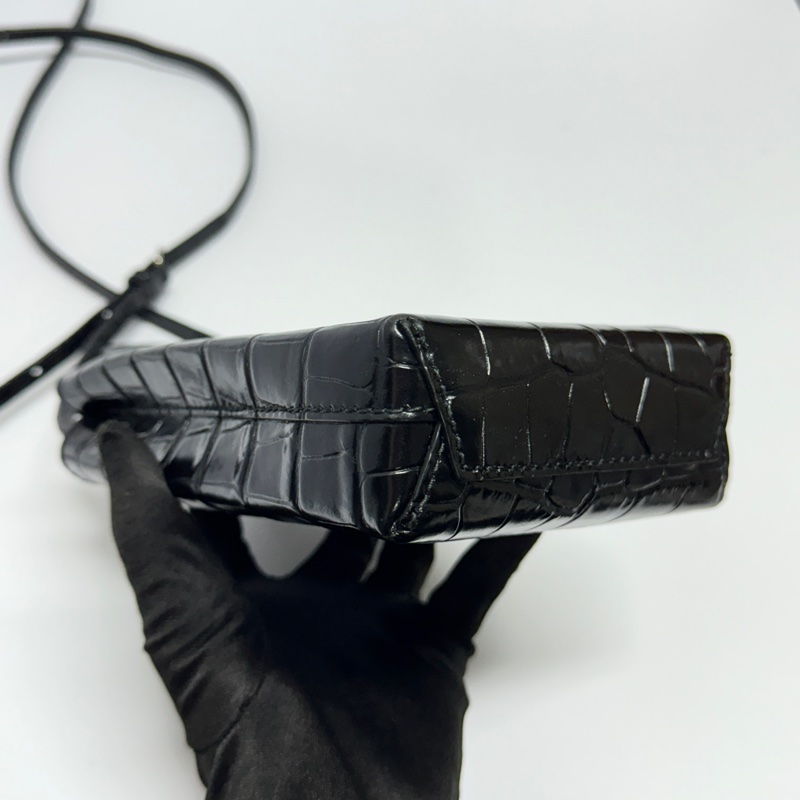 （全新閒置🎁） Balenciaga 巴黎世家 鱷魚紋 斜背包 （專櫃53,000）-13