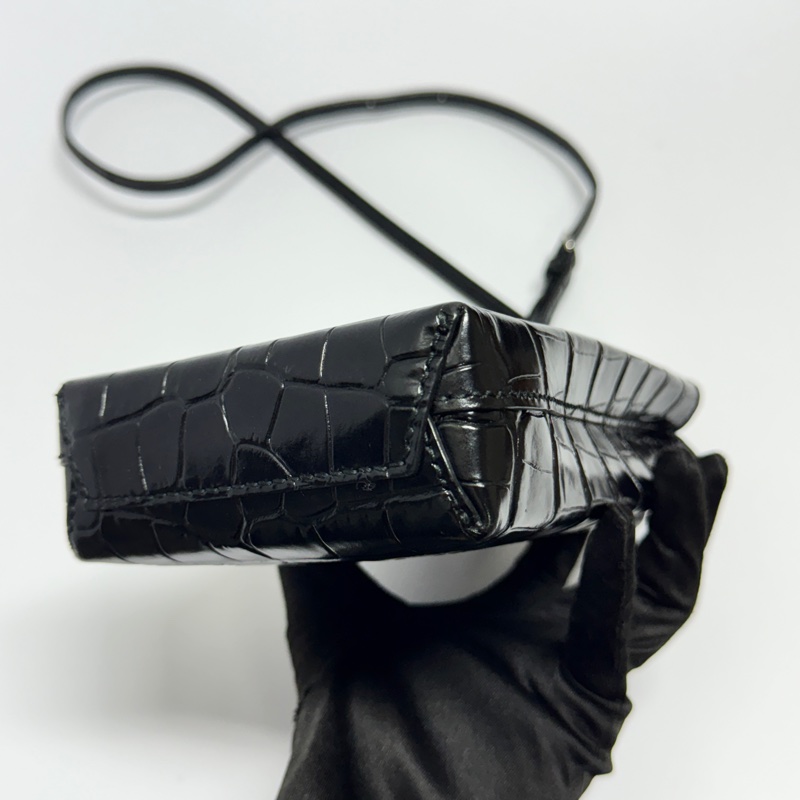 （全新閒置🎁） Balenciaga 巴黎世家 鱷魚紋 斜背包 （專櫃53,000）-14