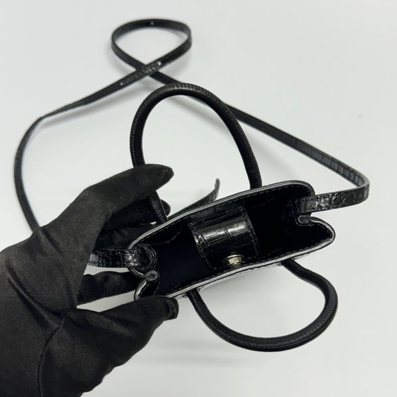 （全新閒置🎁） Balenciaga 巴黎世家 鱷魚紋 斜背包 （專櫃53,000）-16