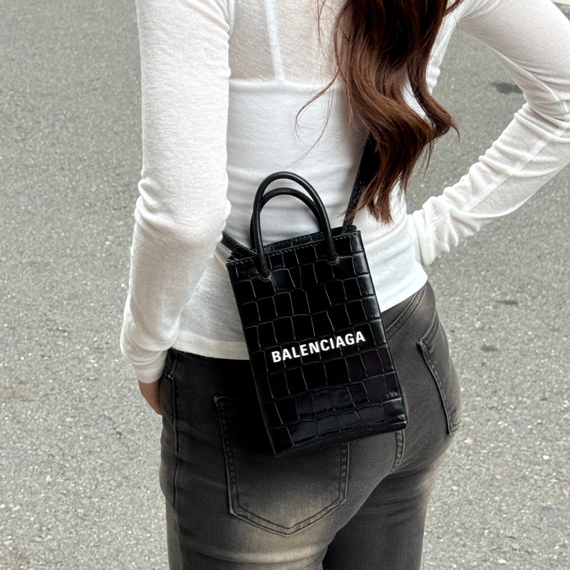 （全新閒置🎁） Balenciaga 巴黎世家 鱷魚紋 斜背包 （專櫃53,000）-19