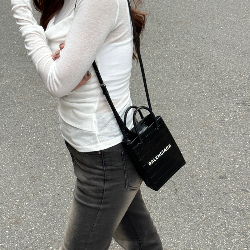 （全新閒置🎁） Balenciaga 巴黎世家 鱷魚紋 斜背包 （專櫃53,000）-21