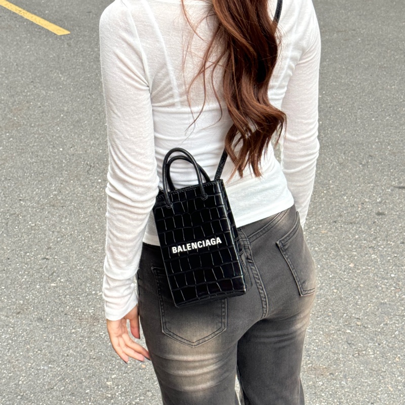 （全新閒置🎁） Balenciaga 巴黎世家 鱷魚紋 斜背包 （專櫃53,000）-22