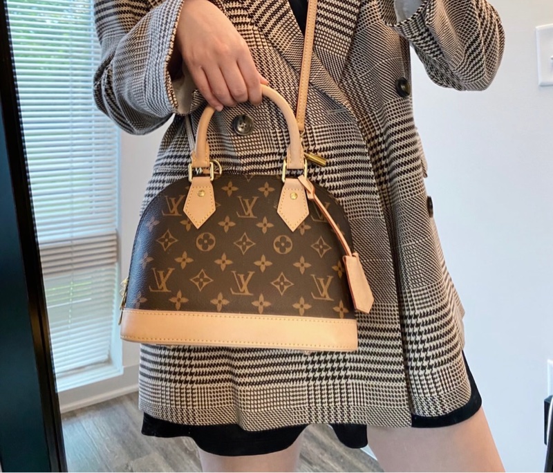 「JL精品代購」9新 LV 老花 Alma bb ic 芯片款-1