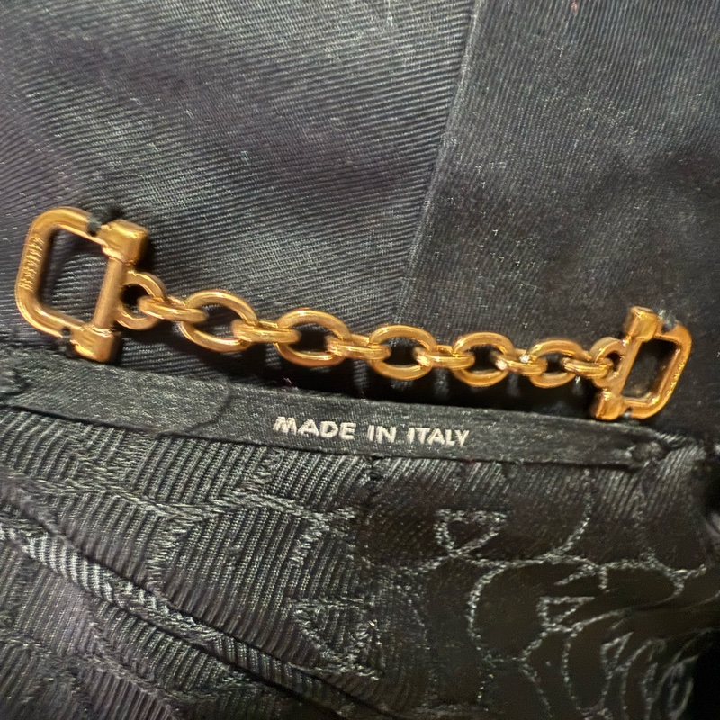 Gucci黑色雙排扣風衣-5