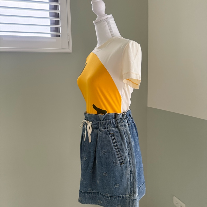 Marc by Marc Jacobs 圓點牛仔短裙，尺寸：XS-3