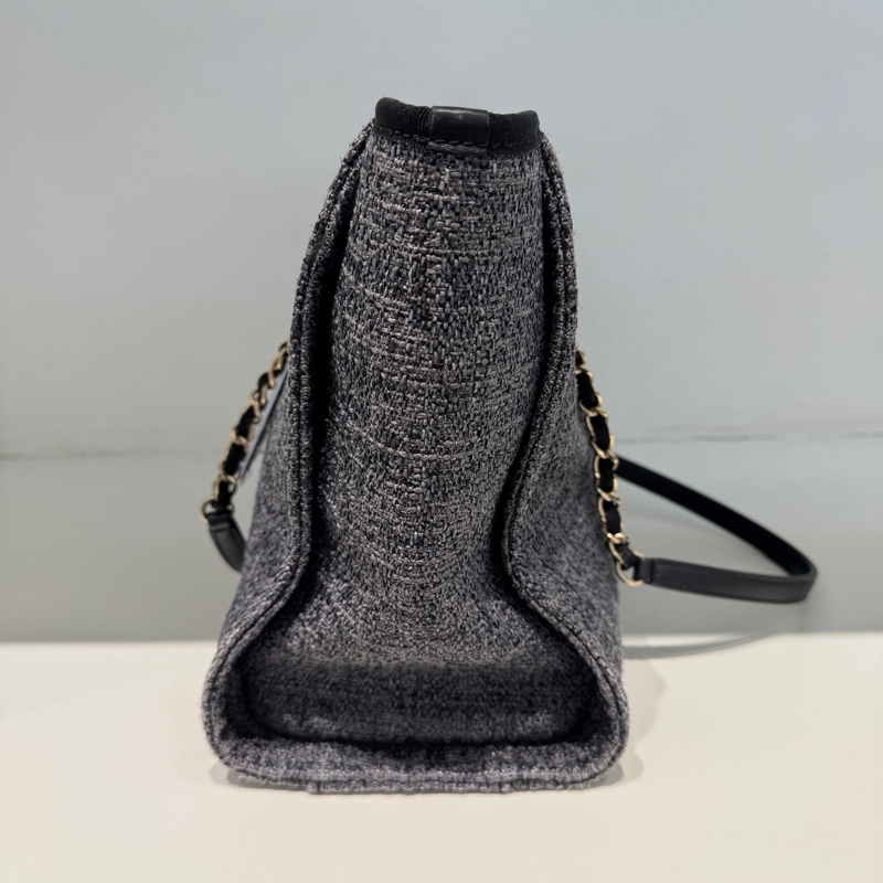 Chanel • Deauville經典灰藍色編織沙灘包 新年份-8