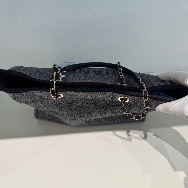 Chanel • Deauville經典灰藍色編織沙灘包 新年份-9