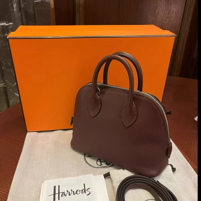 k刻25年✨ Hermes mini bolide 4D大地色 銀扣 EC皮-2