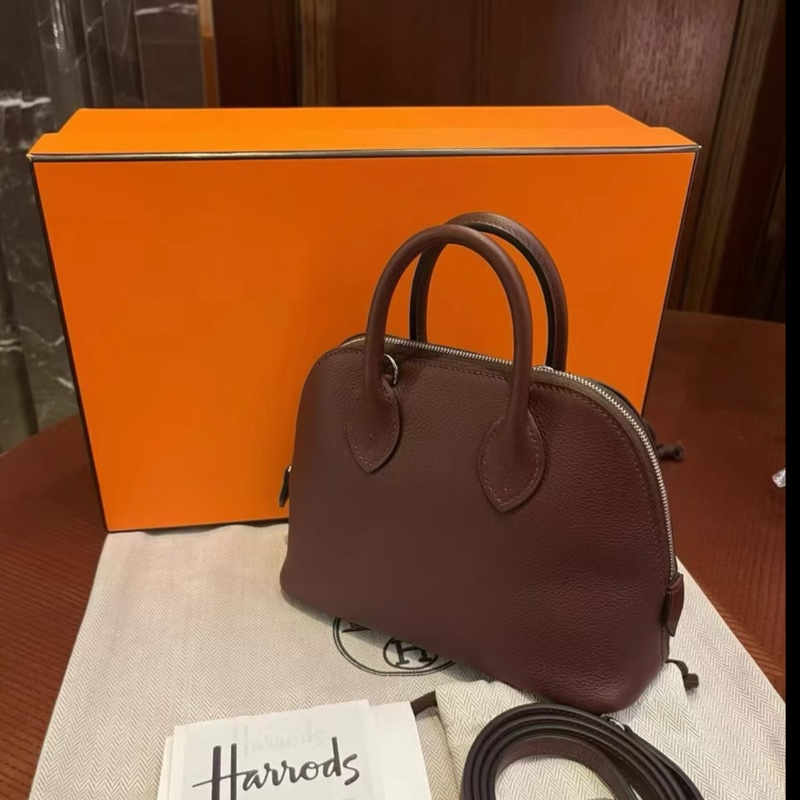k刻25年✨ Hermes mini bolide 4D大地色 銀扣 EC皮-4