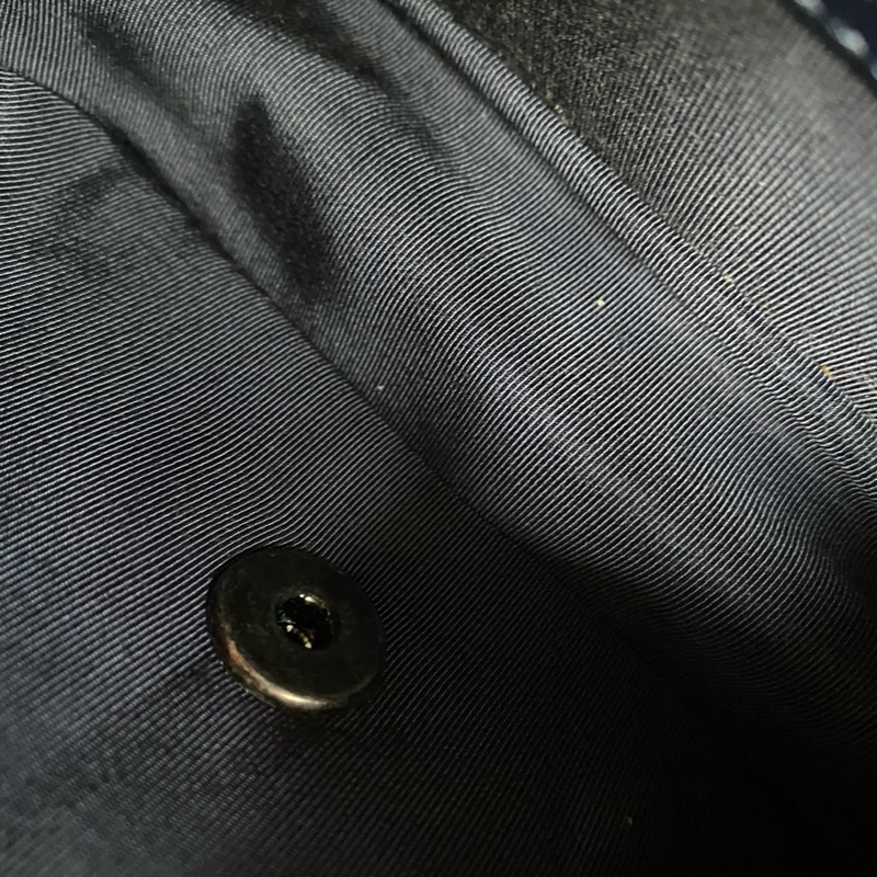 Chanel • Cf 17 深藍牛皮編織銀釦方胖子-8