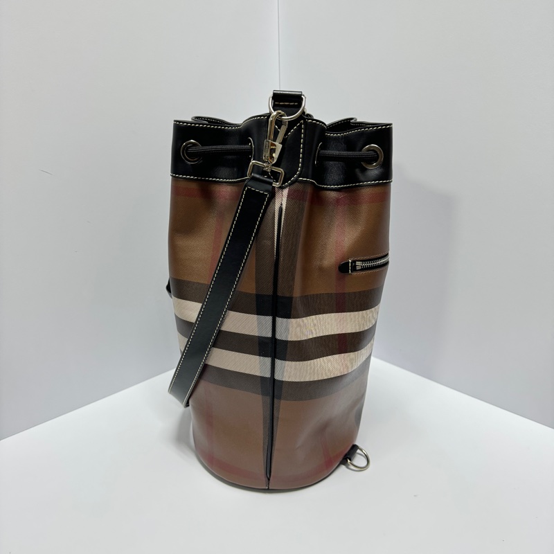 【超稀有💗】 Burberry 經典格紋 水桶包 (專櫃定價11.3萬)-11