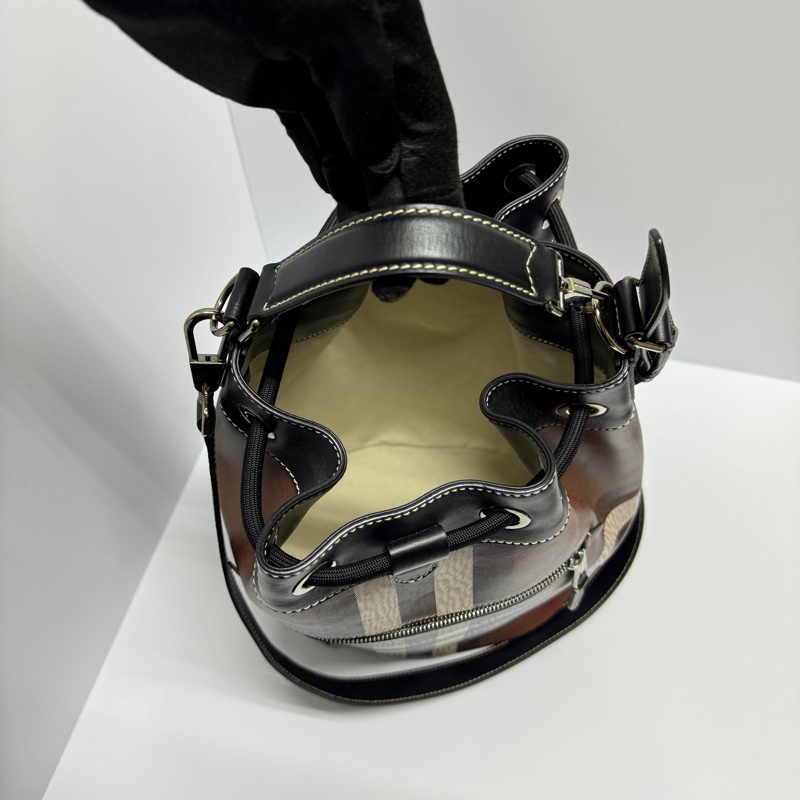 【超稀有💗】 Burberry 經典格紋 水桶包 (專櫃定價11.3萬)-18