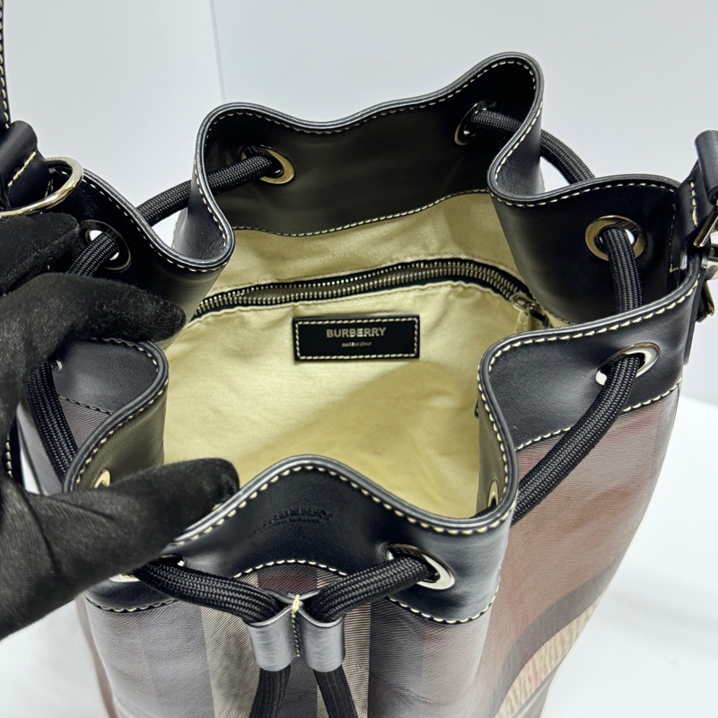 【超稀有💗】 Burberry 經典格紋 水桶包 (專櫃定價11.3萬)-21